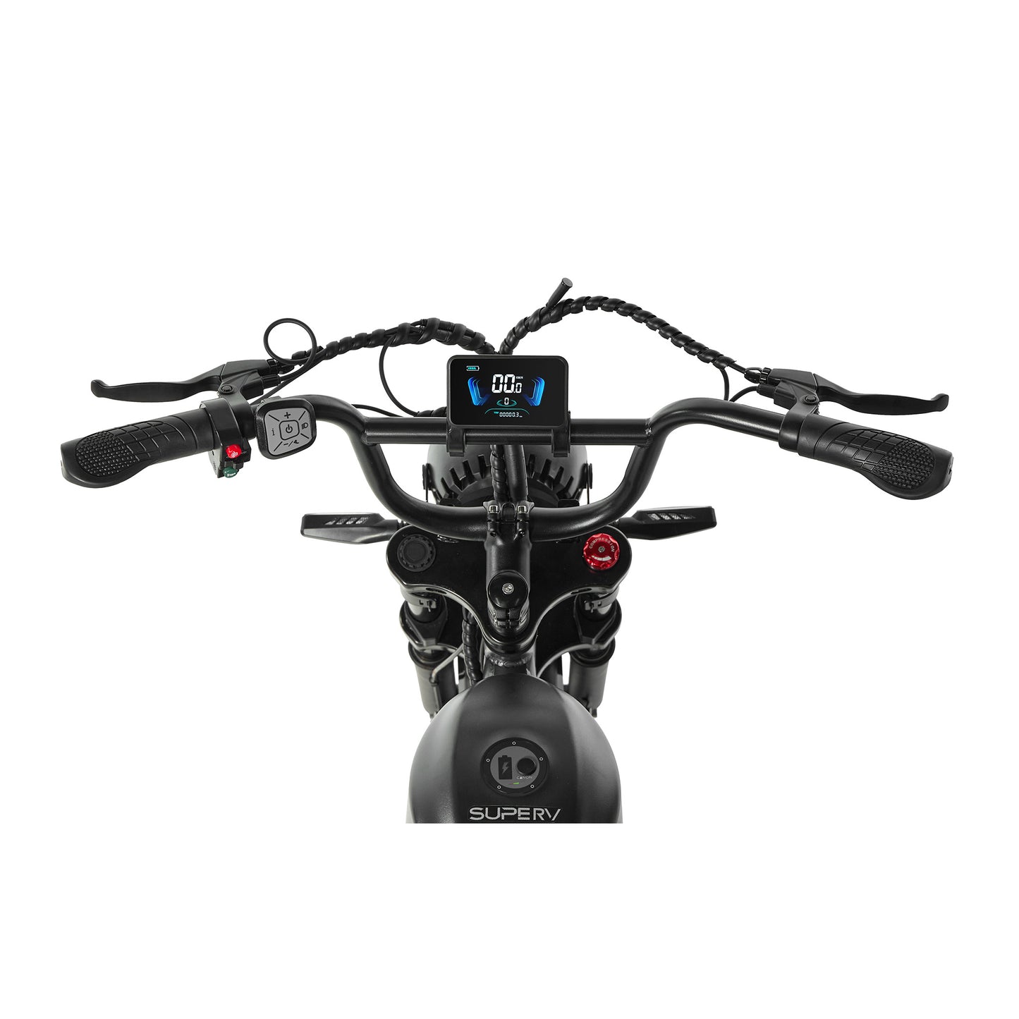 PIXAR SuperV e-bike handlebars display and controls