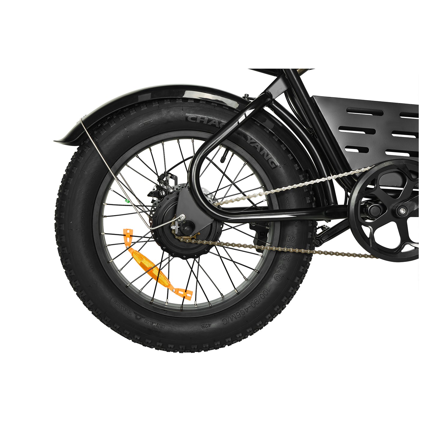 PIXAR SuperV electric bike pedal and crank detail