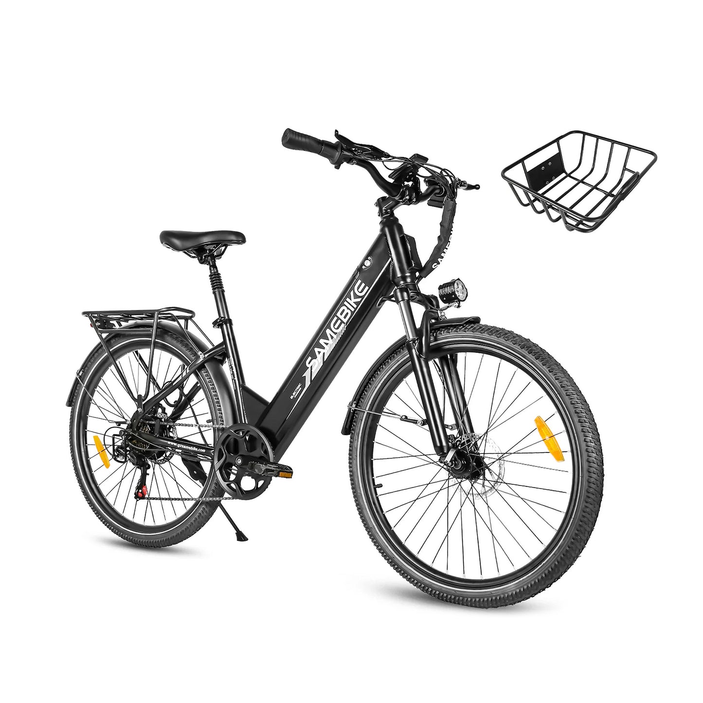 Samebike RS-A01 Pro-T 36V battery and motor detail