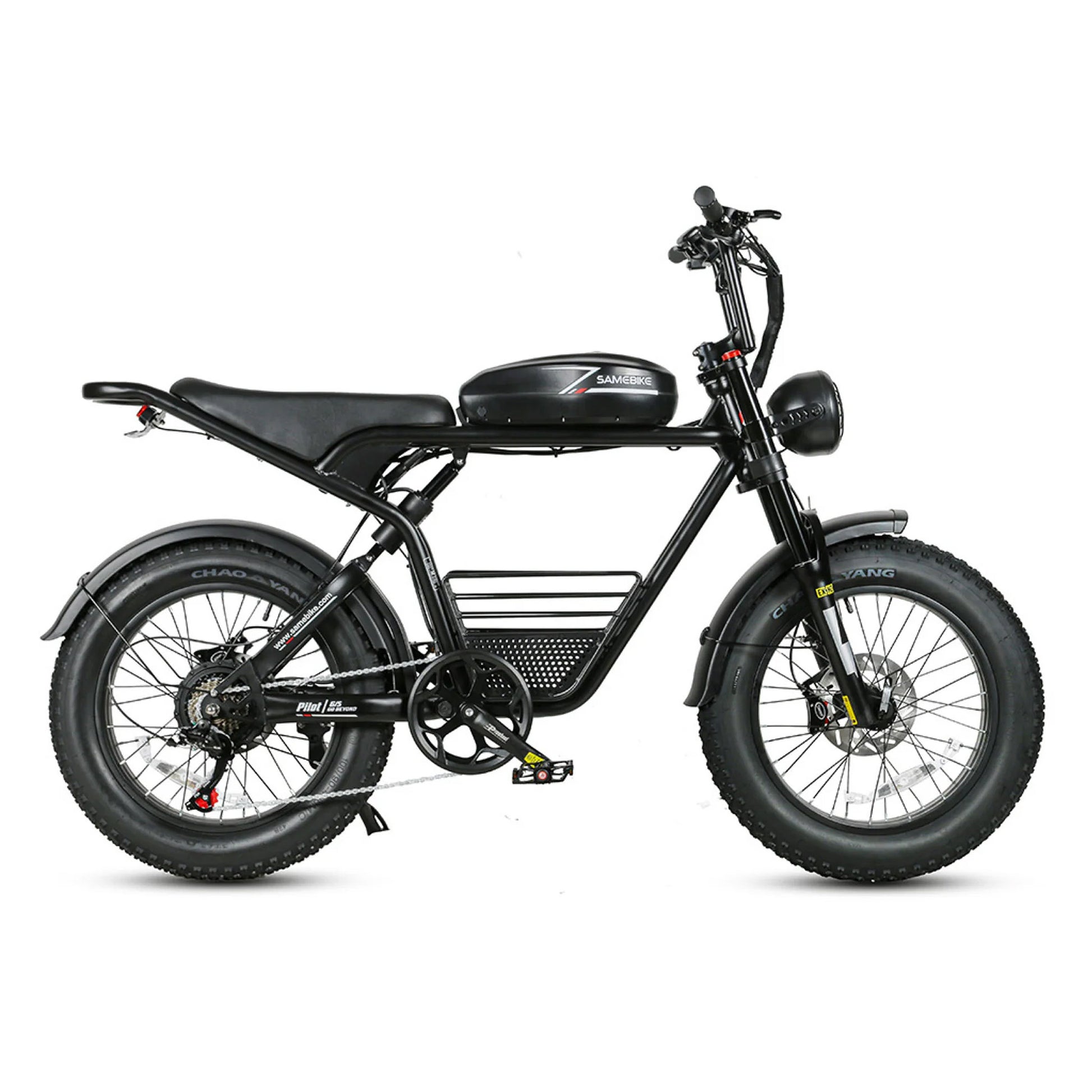 Samebike M20 20-inch electric bike with fat tyres in black
